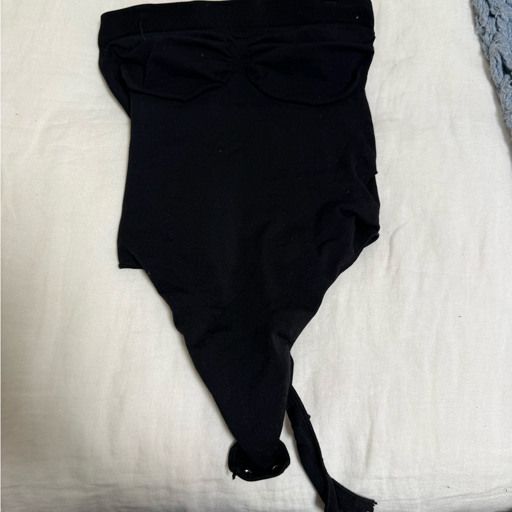 Black Strapless Shapewear Strapless Bodysuit